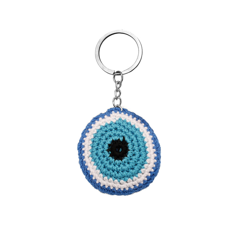 Crochet Evil eye key chain
