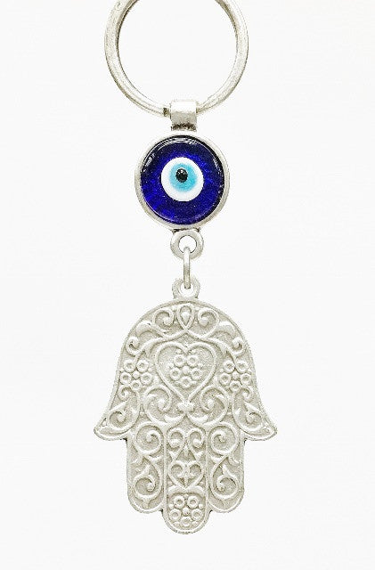 Hamsa & Evil eye Key chain - Roxelana Designer Jewelry & Fine Gifts