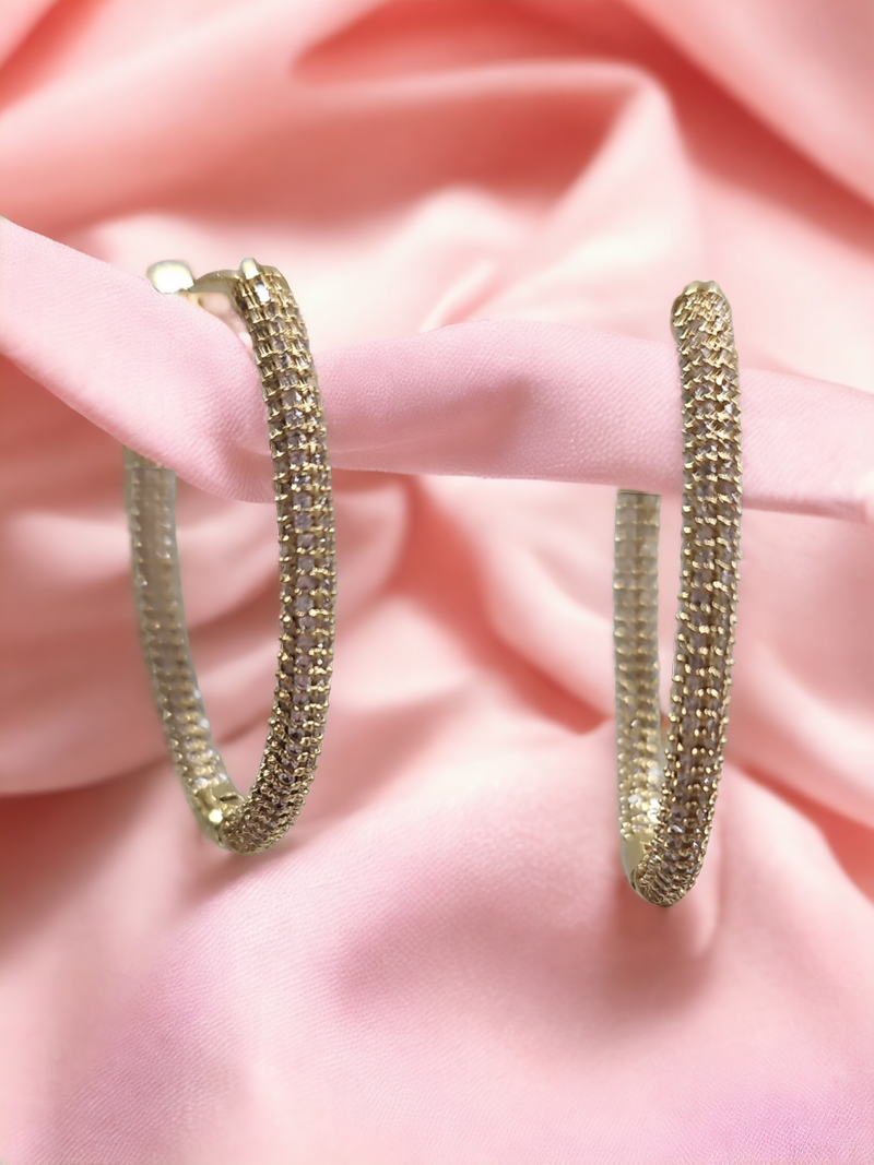 Brass Hoop earrings