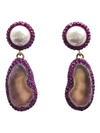 Agate earrings