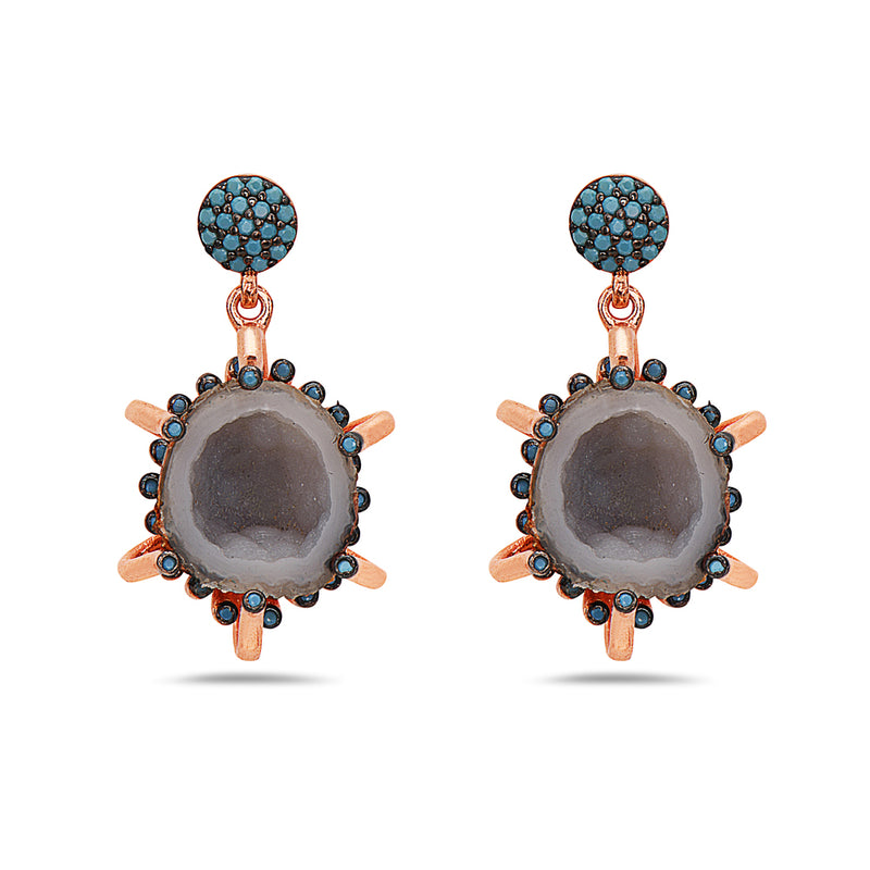 Geode earrings