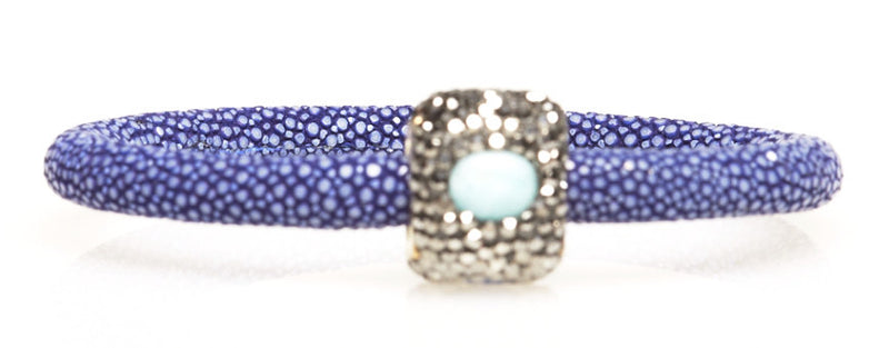 Stingray Leather Bracelet - Roxelana Designer Jewelry & Fine Gifts