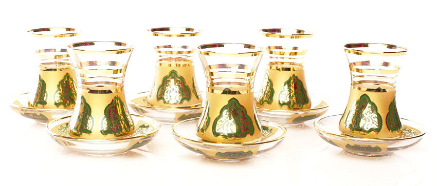 Tea set gold design - Roxelana Designer Jewelry & Fine Gifts