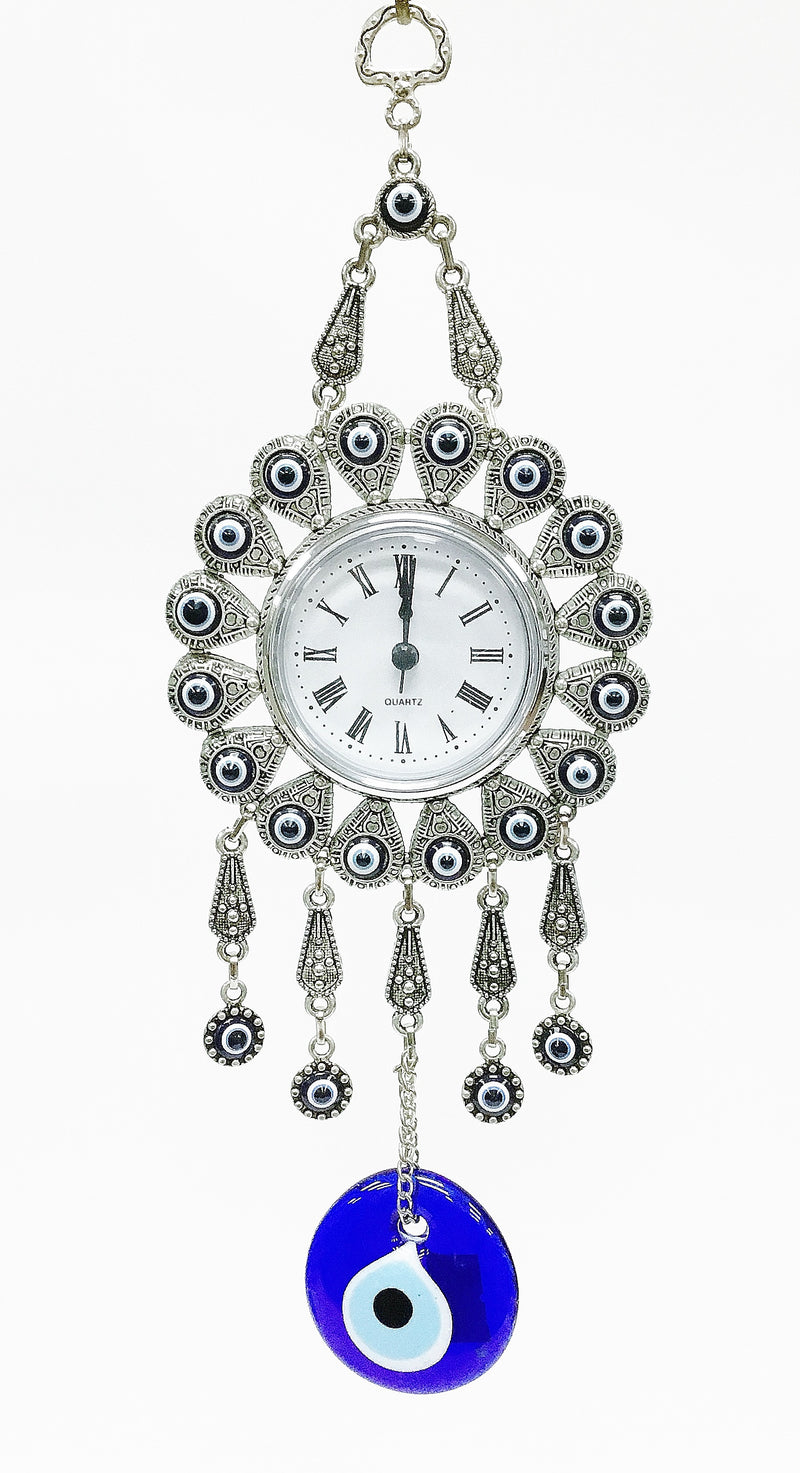 Evil eye clock wall decor - Roxelana Designer Jewelry & Fine Gifts