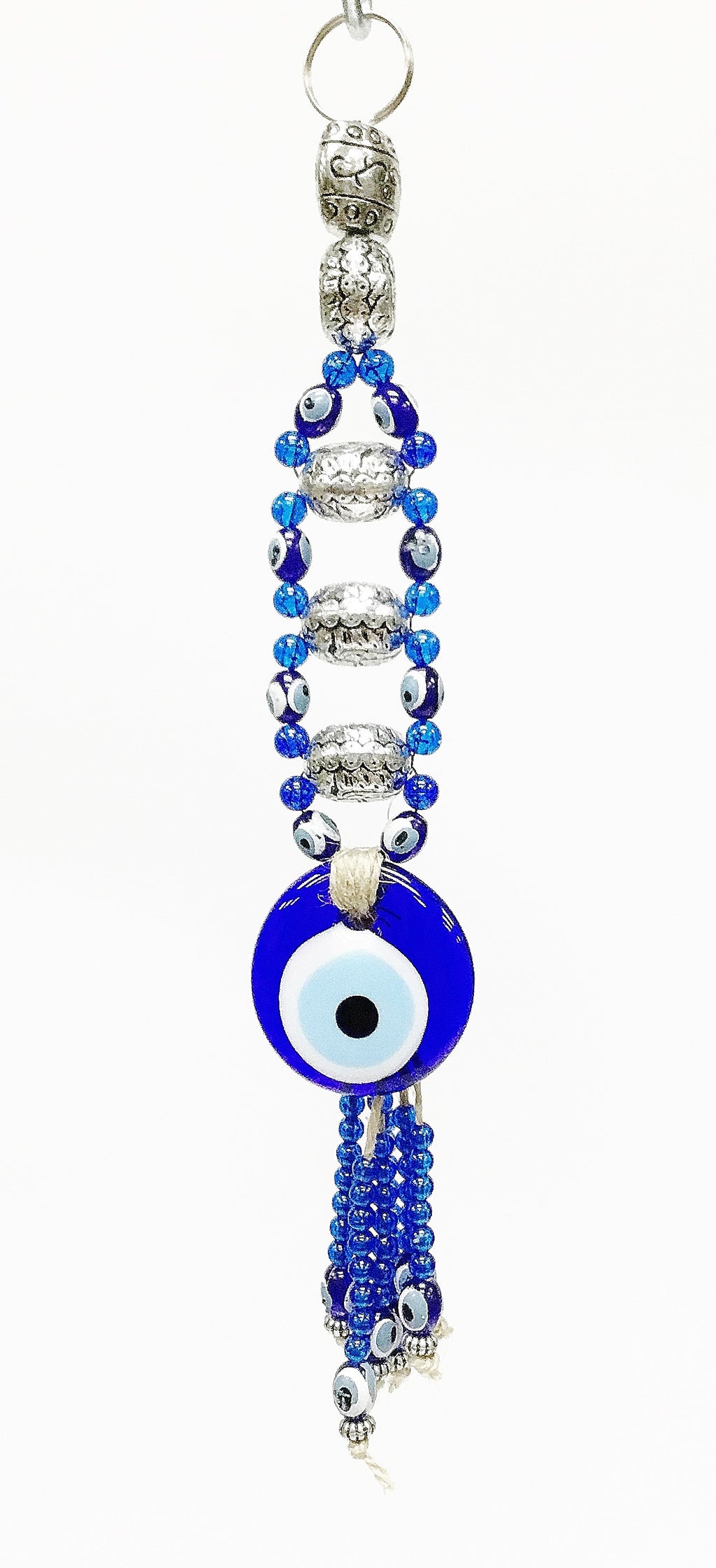 Evil eye tassel key chain - Roxelana Designer Jewelry & Fine Gifts