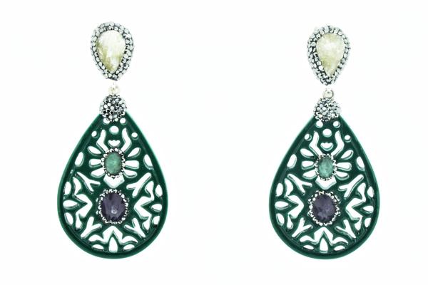 Teardrop Amazon Earring - Roxelana Designer Jewelry & Fine Gifts
