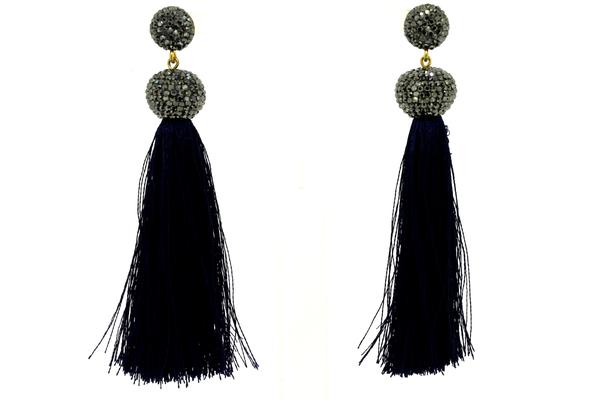 Silk Tassel Earring - Roxelana Designer Jewelry & Fine Gifts